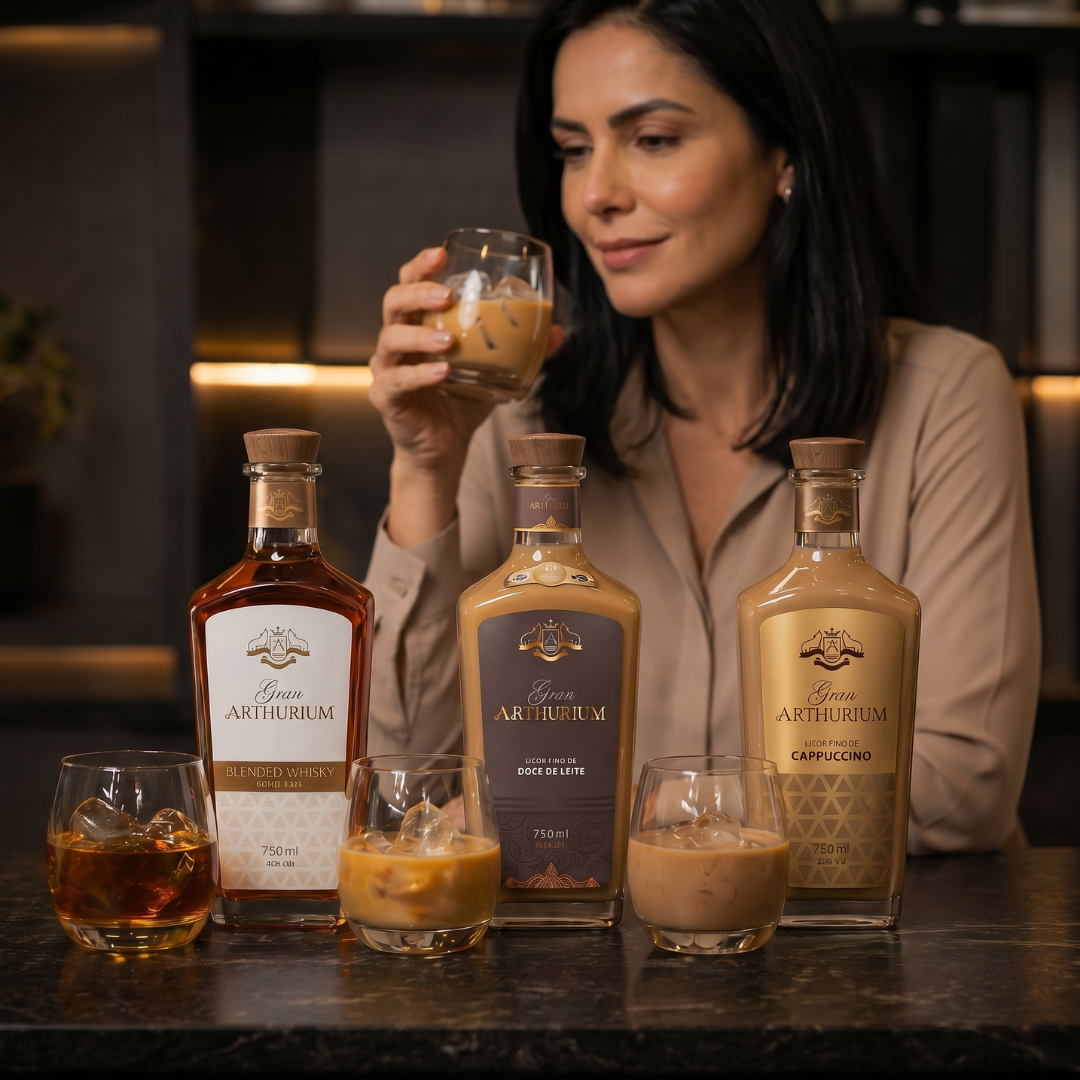 Kit Trio Gran Arthurium Doce de Leite + Cappuccino + Whisky - 750ml
