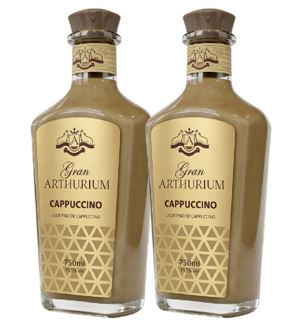 Kit Licor Cappuccino Gran Arthurium 750ml - 2 Garrafas