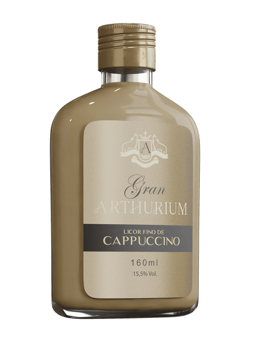 Garrafinha Licor Fino de Cappuccino Gran Arthurium - 160 mL