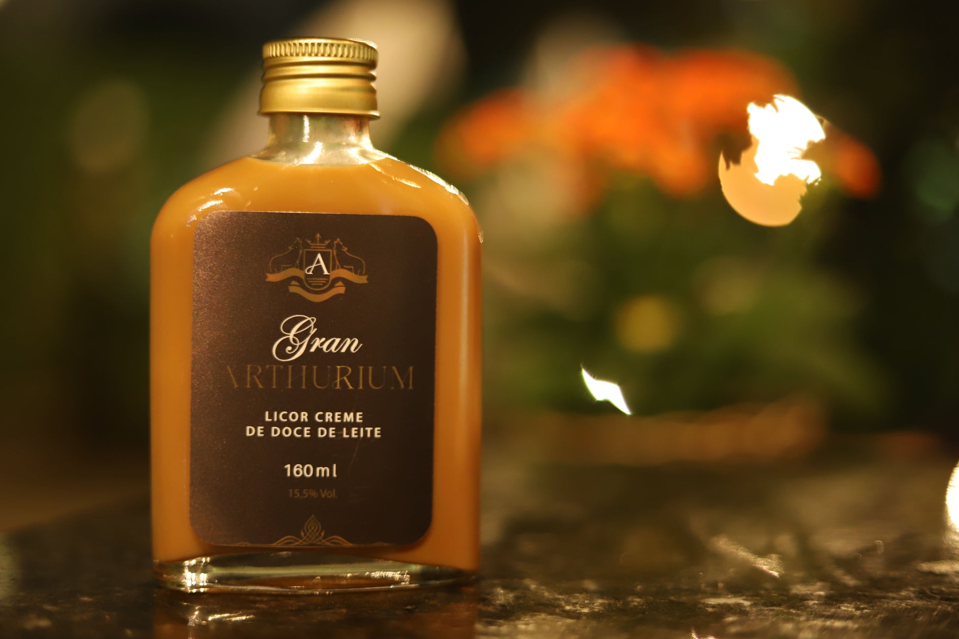 Garrafinha Licor de doce de Leite Gran Arthurium - 160 mL