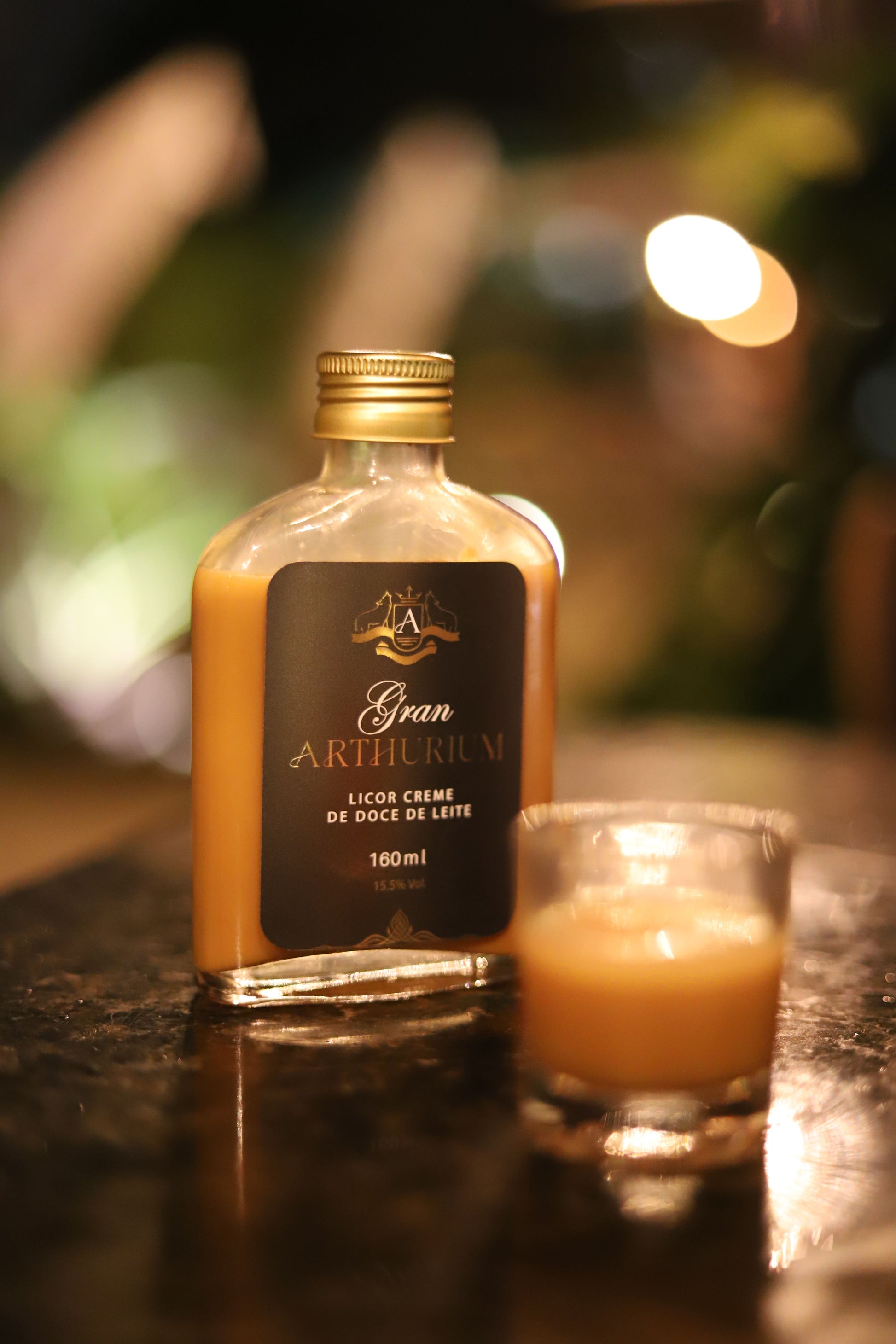 Garrafinha Licor de doce de Leite Gran Arthurium - 160 mL