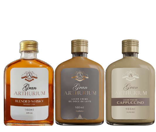 Kit Gran Arthurium Doce de Leite, Cappuccino, Whisky - 160mL