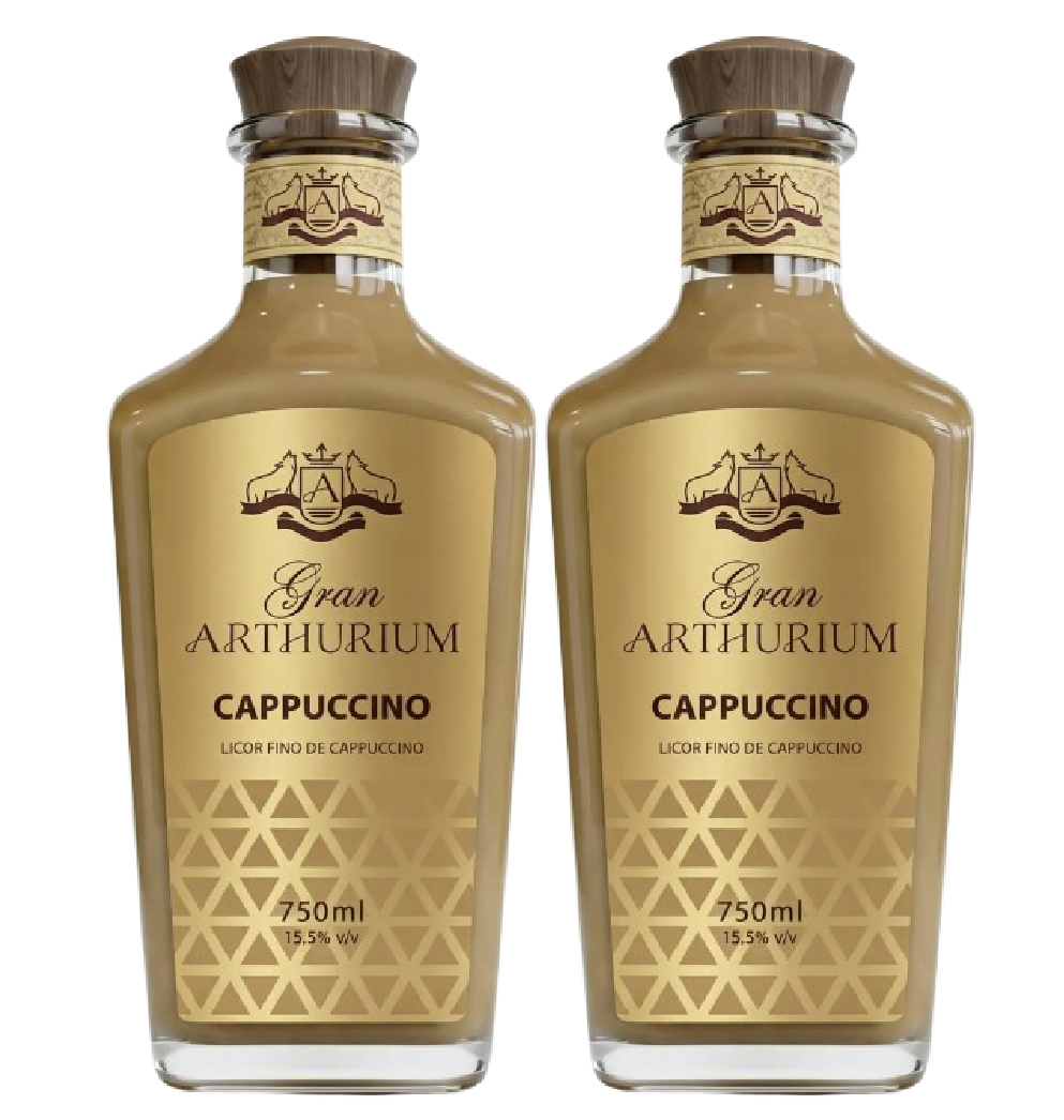 Kit Licor Cappuccino Gran Arthurium 750ml - 2 Garrafas