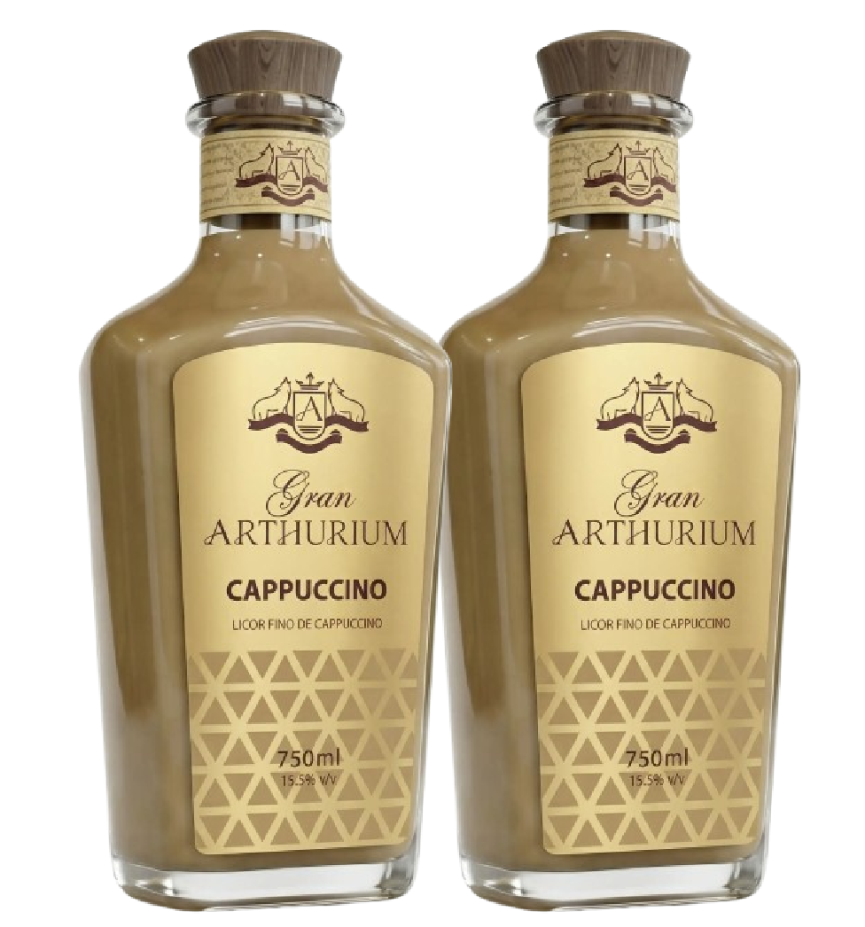 Kit Licor Cappuccino Gran Arthurium 750ml - 2 Garrafas