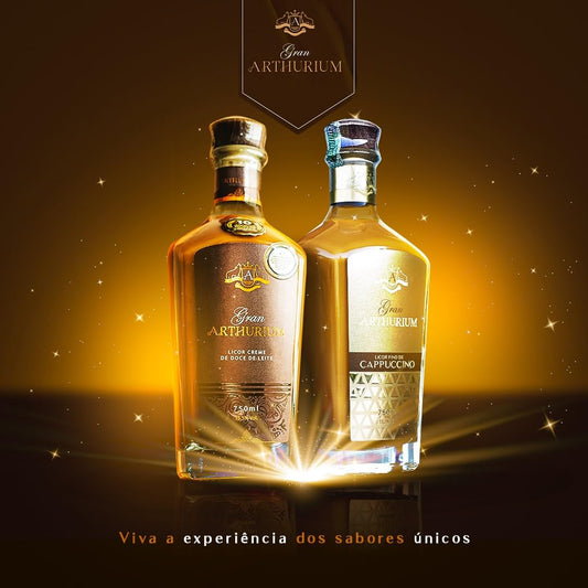 Kit Licores Gran Arthurium Doce de Leite + Cappuccino - 750ml