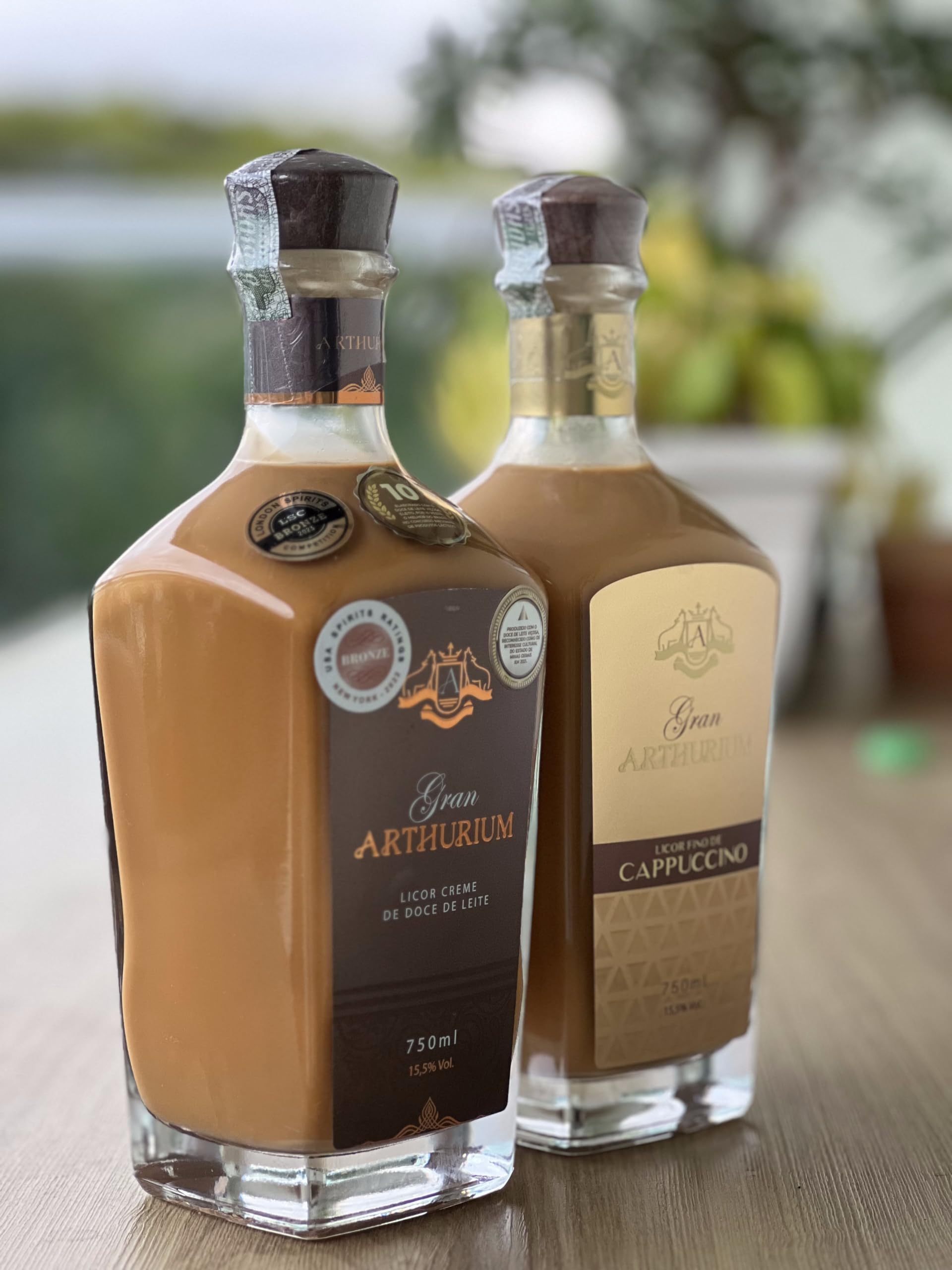 Kit Licores Gran Arthurium Doce de Leite + Cappuccino - 750ml