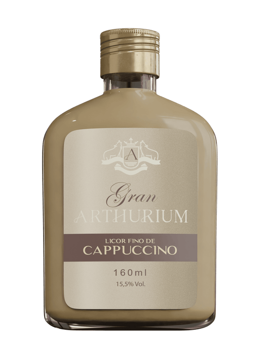 Garrafinha Licor Fino de Cappuccino Gran Arthurium - 160 mL
