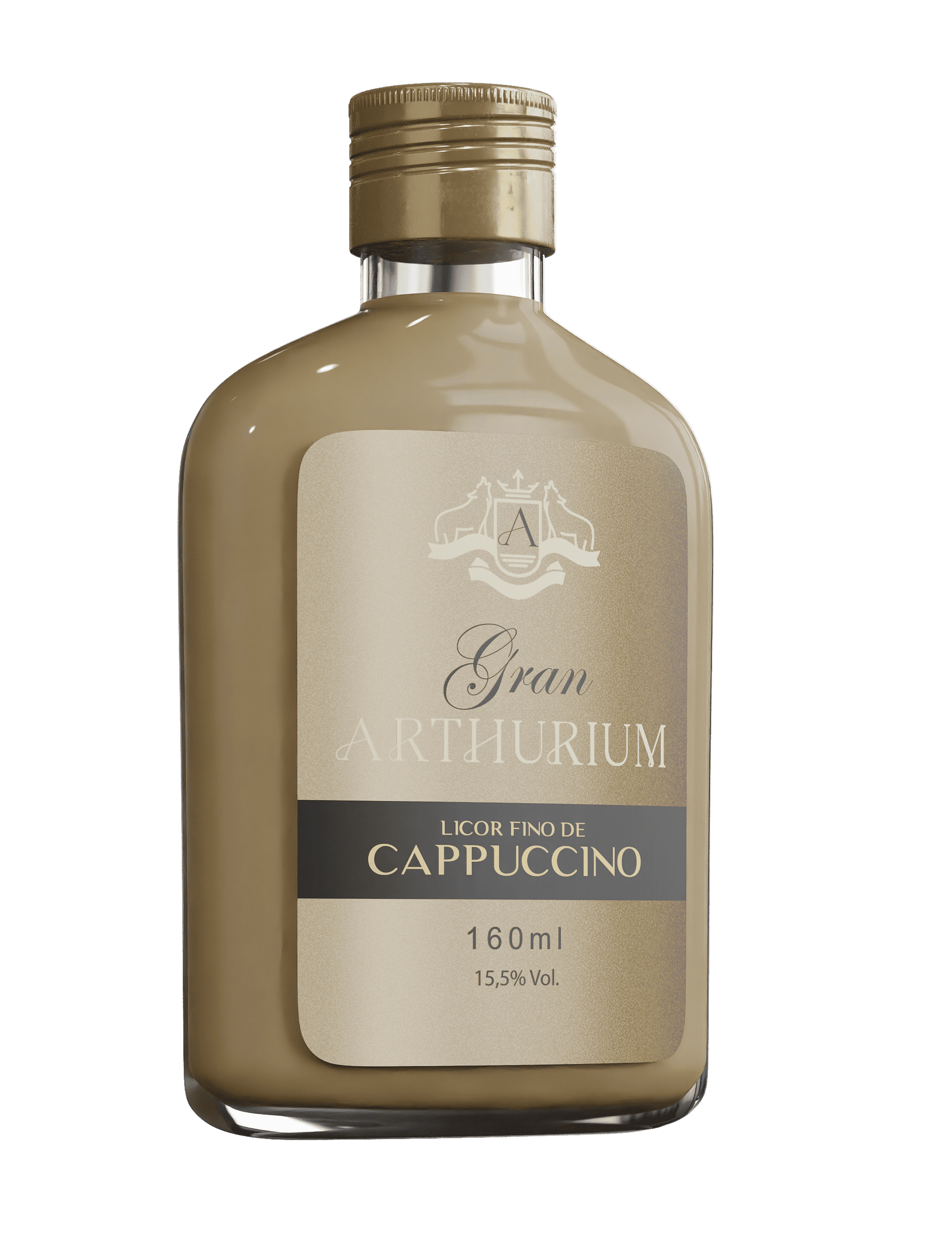 Garrafinha Licor Fino de Cappuccino Gran Arthurium - 160 mL