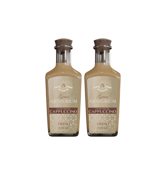Kit Mini Licor Cappuccino Gran Arthurium 100ml - 2 Garrafas