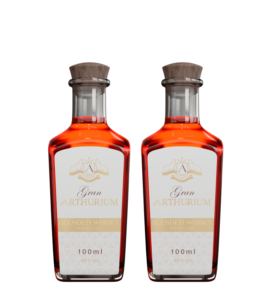 Kit Mini Whisky Gran Arthurium 100ml – 2 Garrafas