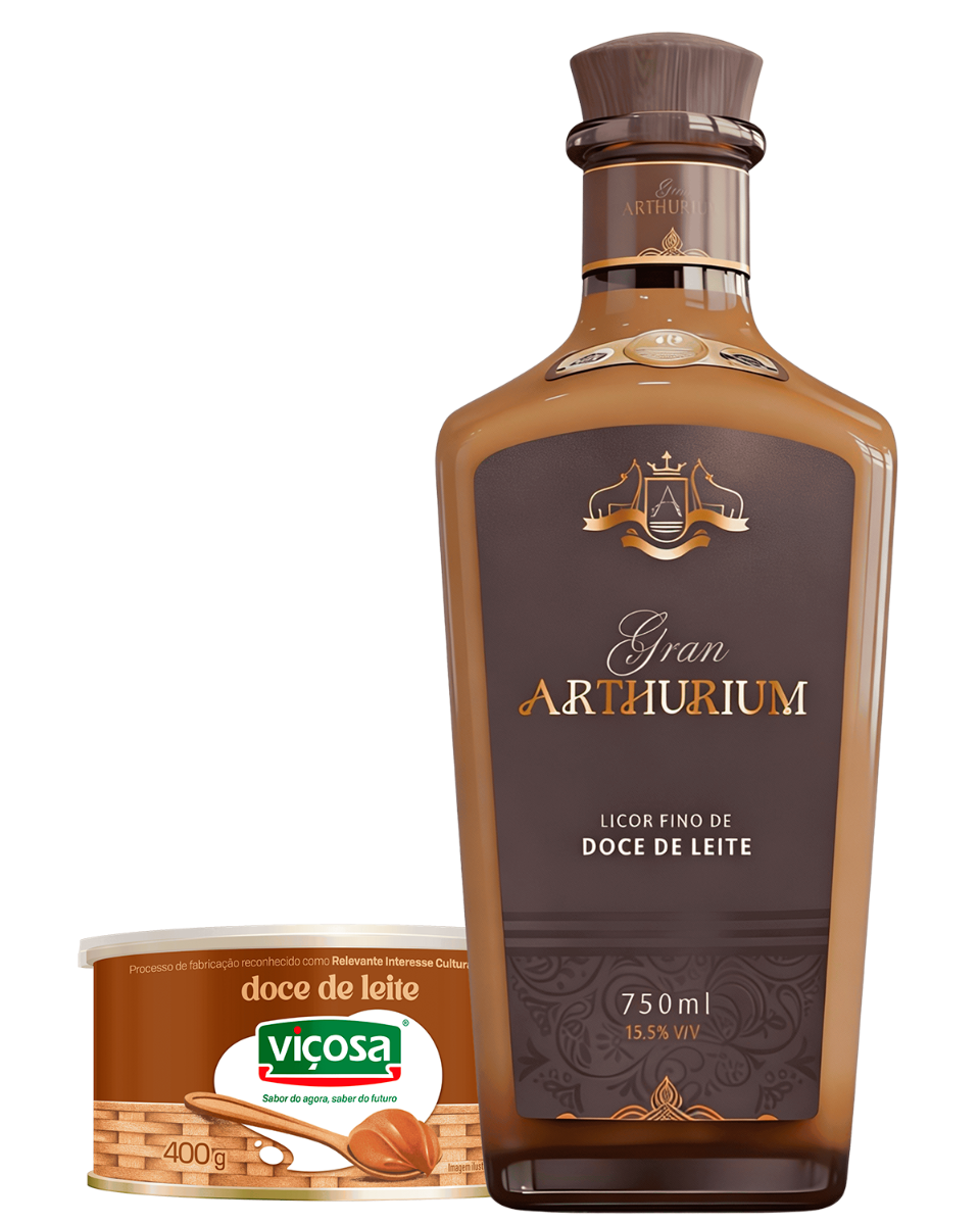 Kit Licor Gran Arthurium + lata doce de leite Viçosa 400g