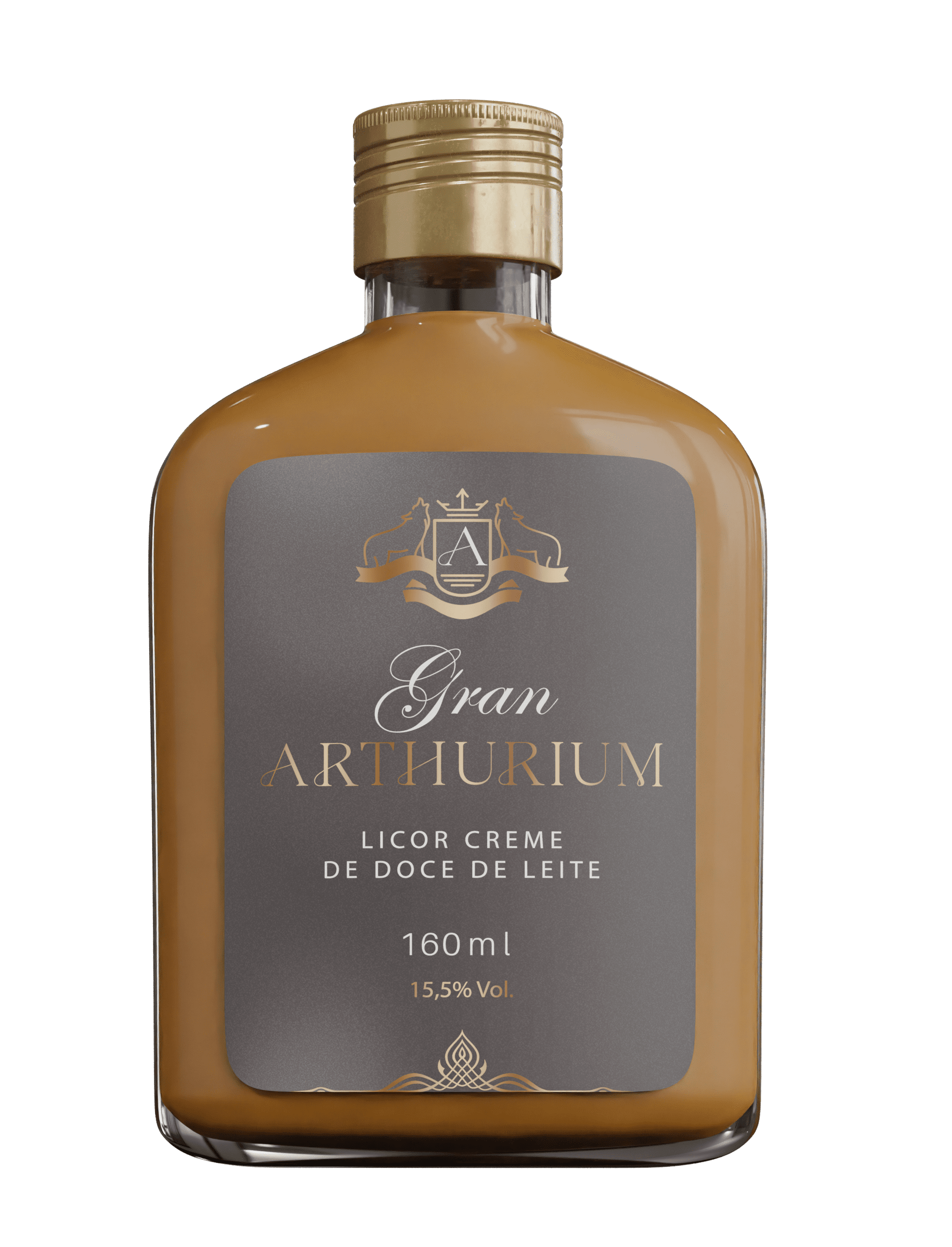 Garrafinha Licor de doce de Leite Gran Arthurium - 160 mL
